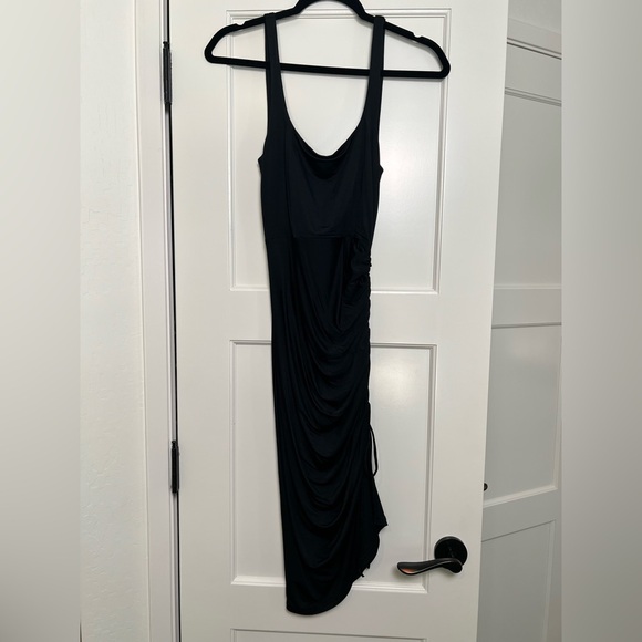 Free People Intimately Black Ruched Sleeveless Dress (Small) - Picture 2 of 4